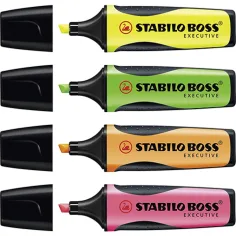 Stabilo: BOSS Executive Textmarker verschiedene Farben 4er-Set Bild 2