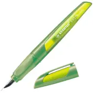 Stabilo: EASYbuddy "A" Spitzenbreite limegrüner ergonomischer Füllfederhalter mit blauer Tinte