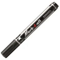 Stabilo: Mark-4-All mit abgeschrägter Spitze, schwarzer Permanentmarker