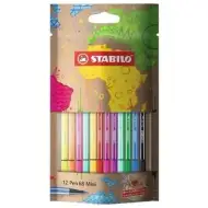 Stabilo: Pen 68 mini 12er-Set farbige Filzstifte