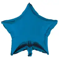 Sternförmiger Folienballon – blau 46cm