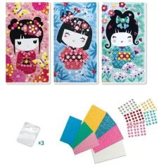 Stickn Fun Mosaikbild-Set - Kokeshi Bild 2