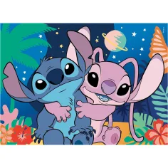 Stitch 2-in-1-Puzzle und Malset mit 24 Teilen, 35 x 25 cm – Lisciani Bild 2