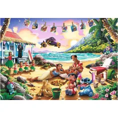 Stitch am Strand – 1000-teiliges Premium-Plus-Puzzle – Trefl Bild 2