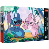 Stitch und Angel am Strand 1000-teiliges Premium Plus Puzzle – Trefl