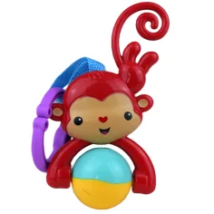 Sun Baby: Fröhlicher Affe BPA-freie Rassel mit drehbarem Ball Bild 2