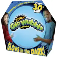 Super Glo Wubble leuchtender Blasenball in Blau, 75 cm