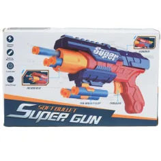 Super Gun: Schaumstoffpistole mit Munition, 12 Meter Schussweite, 23x13cm Bild 5