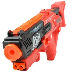 Super Shoot: Manuelle Schaumstoffpistole mit Munition 47cm Bild 3