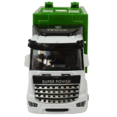 Super Truck: Müllwagen mit Container und Schwungrad, 20 cm Bild 2