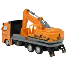 Super Truck: Schwungrad-Baggerlader-LKW 19cm Bild 3
