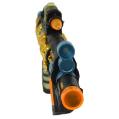 Super Weapons: Maschinengewehr mit Drachenmuster, Licht und Ton 33 cm Bild 4