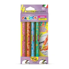 Switch doppelseitiger Textmarker, 4er-Set - Carioca