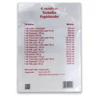 Technik-Papier-Set für die 4. Klasse, 25 Stück