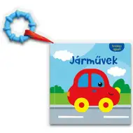 Textilbuch mit Beißring - Fahrzeug-Babybuch