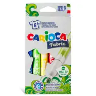 Textilfilzstift-Set 6 Stück - Carioca