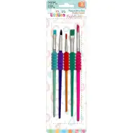 The Littlies: Pastellfarbene Kunststoff-Pinselset, 5-teiliges Set