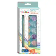 The Littlies: Wasserfarben mit 12 Pastellfarben und Pinsel