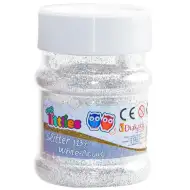 The Littlies: Weißer Glitzerstaub im Behälter 113g
