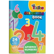 The Littlies: Zahlen Malbuch 24 Seiten mit 50 Aufklebern A4