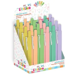 The Littlies pastellfarbener Textmarker, in verschiedenen Ausführungen, 1 Stück