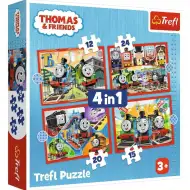 Thomas die Dampflokomotive 4-in-1 Puzzle - Trefl