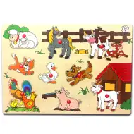Tierpuzzle aus Holz