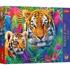 Tiger im Dschungel 500-teiliges Premium-Plus-Puzzle - Trefl