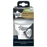 Tommee Tippee: Closer To Nature durchsichtiges Babyfläschchen 260 ml (ab 0 Monate)