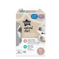 Tommee Tippee: Closer To Nature transparente Babyflasche 150 ml (0 Monate+)