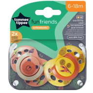 Tommee Tippee: Fun Friends Schnuller 2er-Set (6–18 Monate)