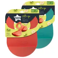 Tommee Tippee: RollNGo Silikon-Lätzchen mit Schulterträger in verschiedenen Ausführungen