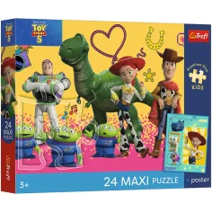 Toy Story 5 Spielzeuge und Freunde 24-teiliges Maxi-Puzzle - Trefl