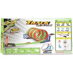 Track Racing: Spiral-Rennstrecken-Set mit 6 Stück 360-Grad-Schleifen und 1 Stück kleinem Auto 1/64 Bild 2