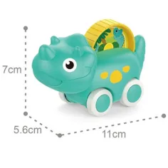 Triceratops-Dinosaurier-Babyfahrzeug 11 cm Bild 2