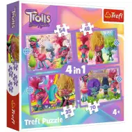 Trolls 3: 4-in-1 Puzzle-Set - Trefl