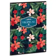 Tropical Wildblume kariertes Heft A/4