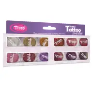 TyToo: Auswahl warmer Farben Glitzer-Set 12x2,5ml