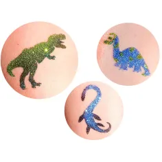 TyToo: Dinosaurier Glitzertattoo Schablonen-Set, 21 Stück Bild 2
