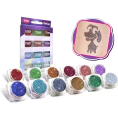 TyToo: Glitzer-Set mit 12x2,5 ml in verschiedenen Farben Bild 2