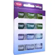 TyToo: Glitzerpuder-Set in kalten Farbtönen, 12 x 2,5 ml