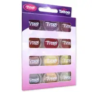 TyToo: Glitzerpuder-Set in warmen Farben, 12 x 2,5 ml