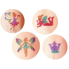 TyToo: Glitzertattoo-Schablonenset Feen und Prinzessinnen, 22 Stück Bild 2
