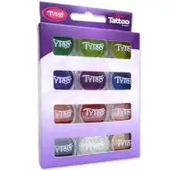 TyToo: Grundfarben Glitzerpulver-Set 12x2,5 ml