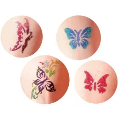 TyToo: Schablonenset für Glitzertattoos Schmetterlinge, 23 Stück Bild 2