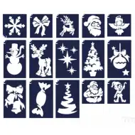 TyToo: Weihnachts-Glitzertattoo-Schablonenset 15-teilig