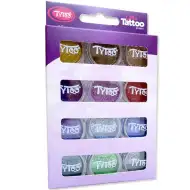 TyToo: Zusatzfarben Glitzerpuder-Set 12 × 2,5 ml