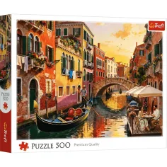 Venedig bei Sonnenuntergang Premium-Qualität 500-teiliges Puzzle – Trefl