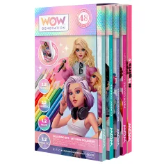 WOW Generation: 48-teiliges Buntstift-Set mit Notizbuch Bild 2