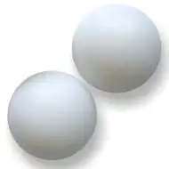 Weiße Tischfußballbälle 3 Stück - Spartan
